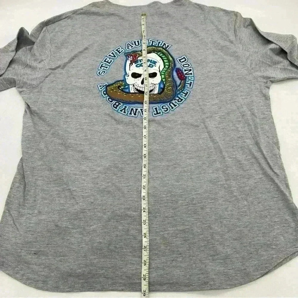 Vintage WWF Stone Cold Button Down Shirt Grey Size XL in Excellent Condition. - Picture 12 of 12